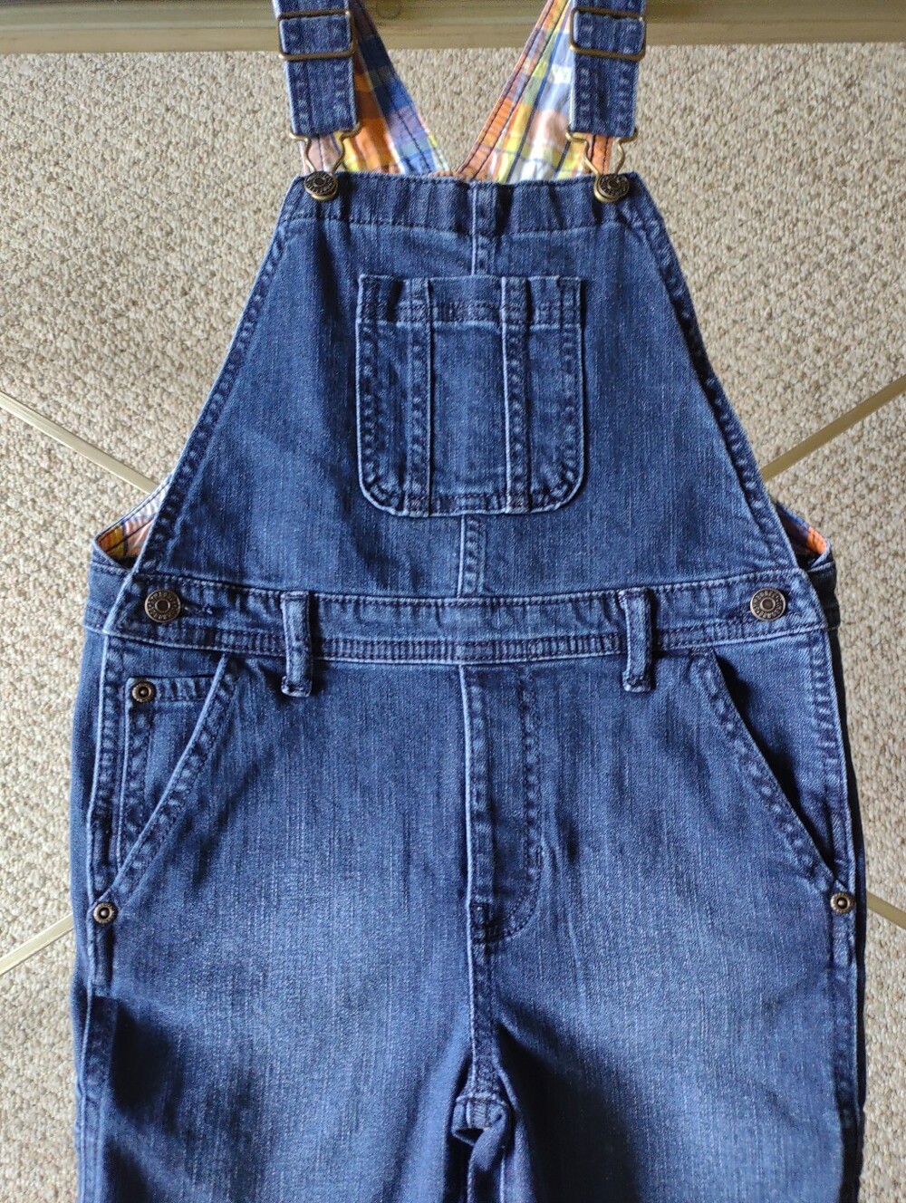 Gymboree Blue Denim Overall Shorts Size 4T